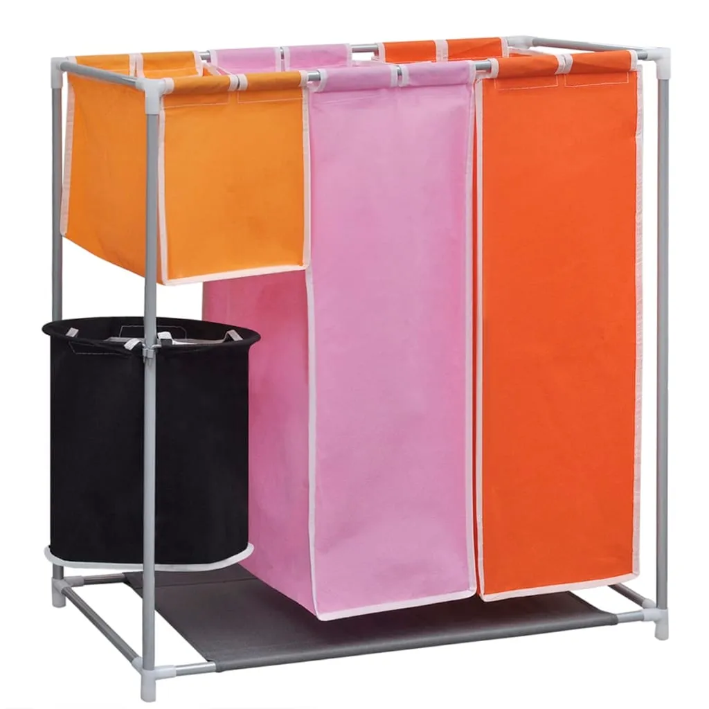 Cloris® 3-Kammer-Wäschekorb mit Wascheimer Gewicht:1,35 - Leicht zusammenzubauen
